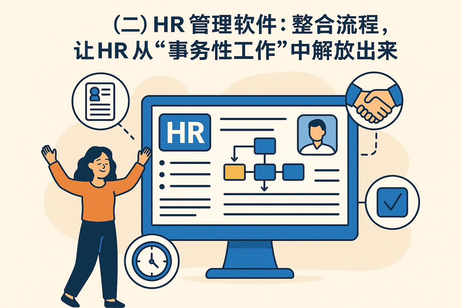 （二）HR管理软件：整合流程，让HR从“事务性工作”中解放出来