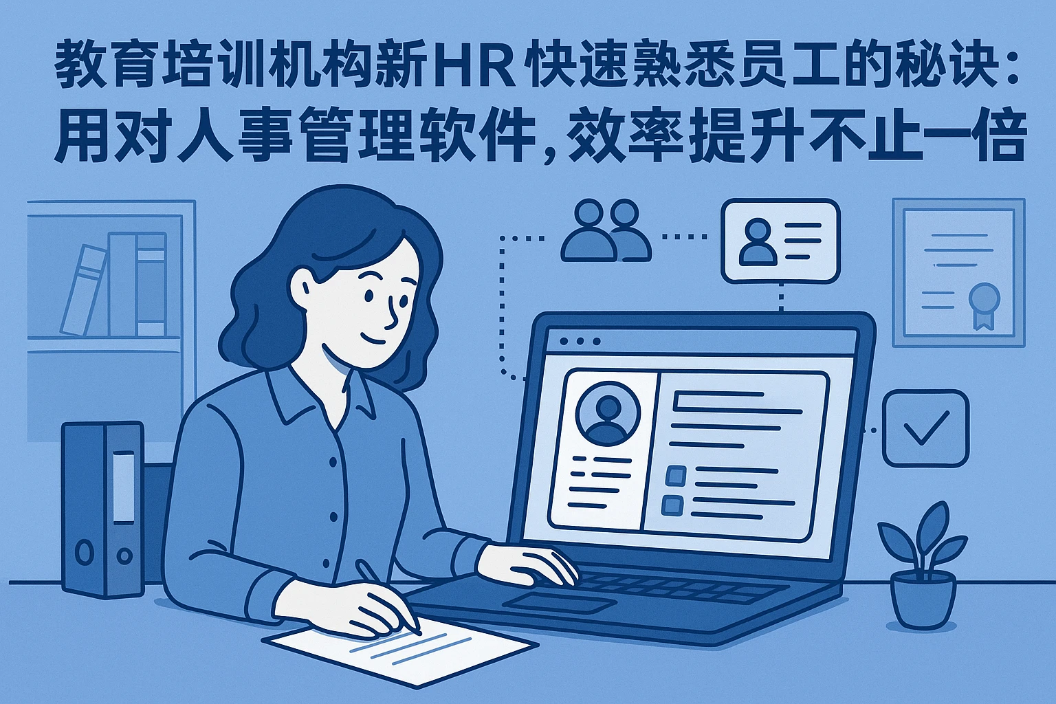 教育培训机构新HR快速熟悉员工的秘诀：用对人事管理软件，效率提升不止一倍