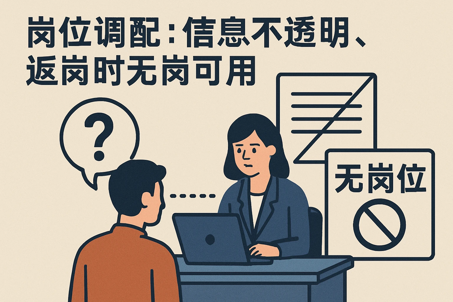 2. 岗位调配：信息不透明，返岗时无岗可用