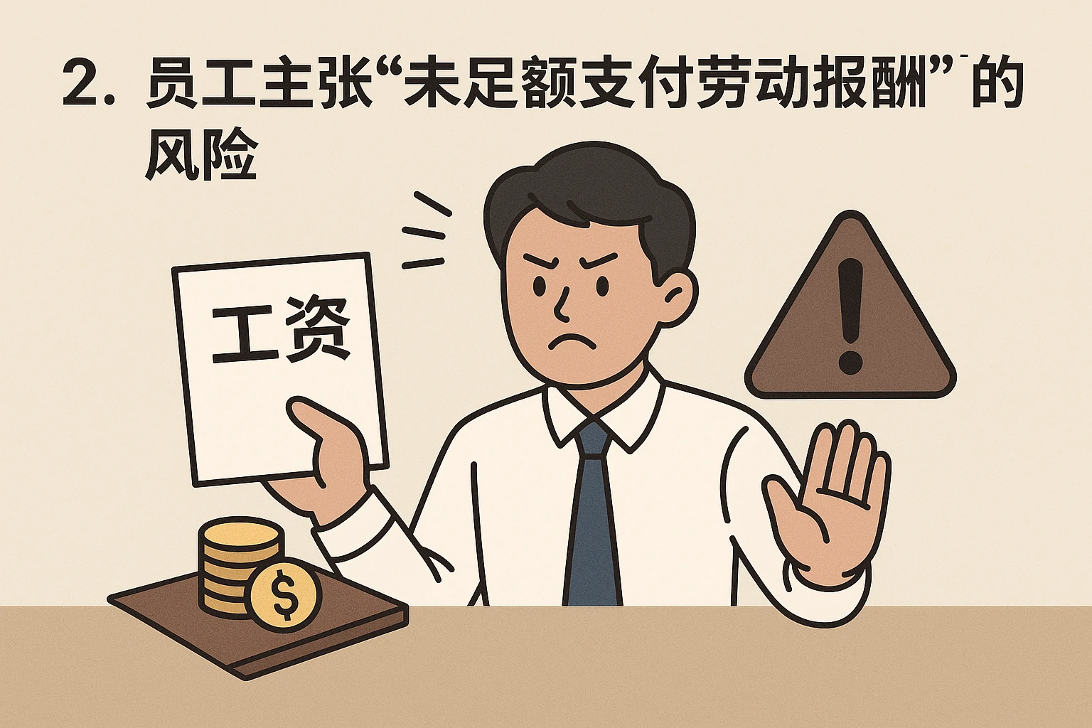 2. 员工主张“未足额支付劳动报酬”的风险