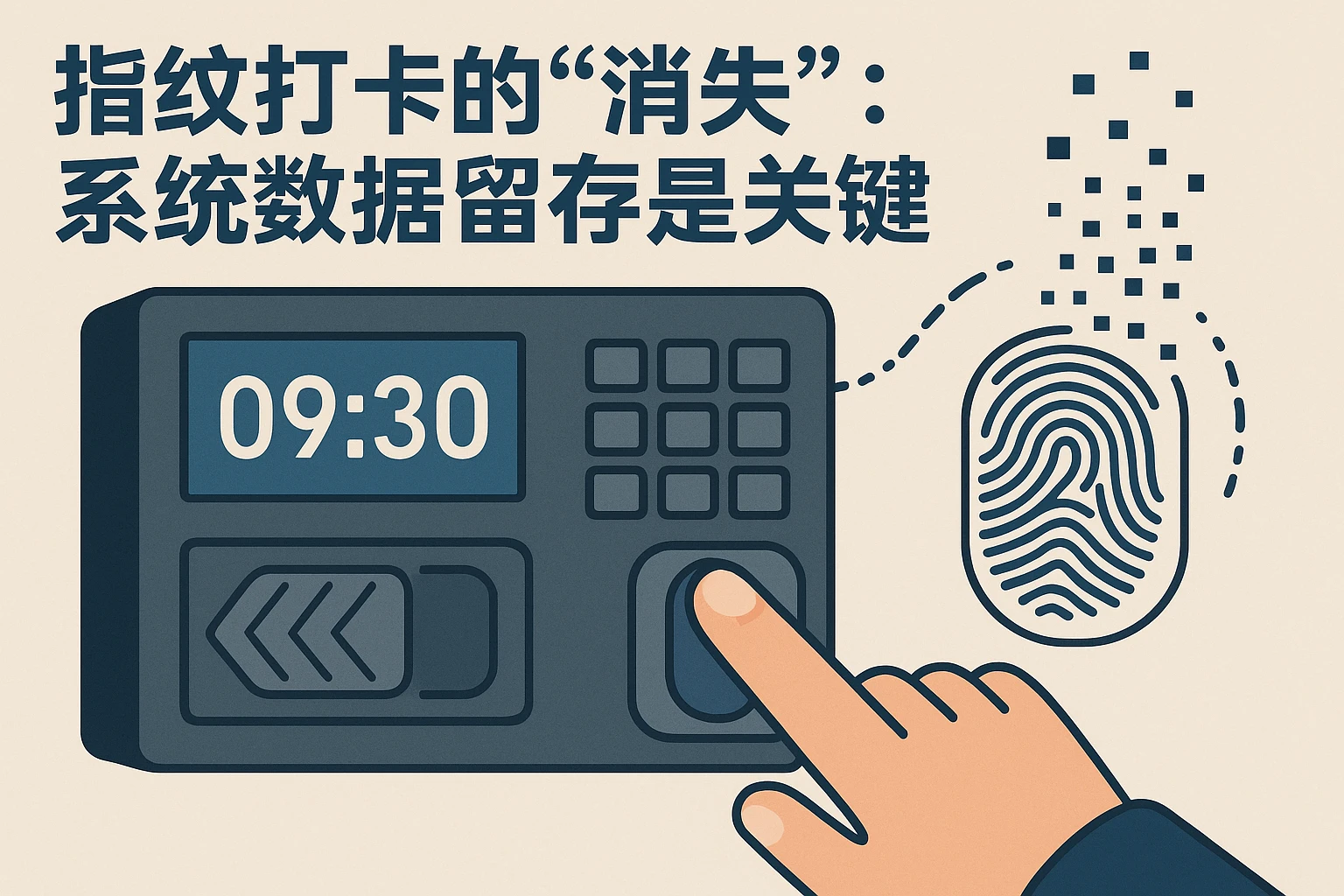 2. 指纹打卡的“消失”：系统数据留存是关键