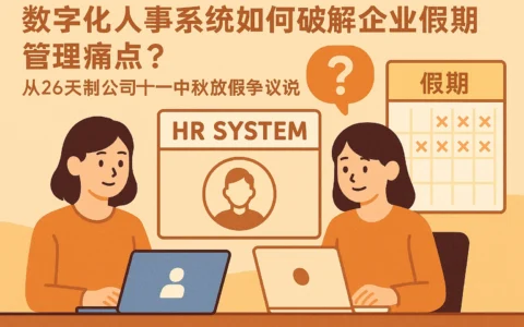 数字化人事系统如何破解企业假期管理痛点？从26天制公司十一中秋放假争议说起
