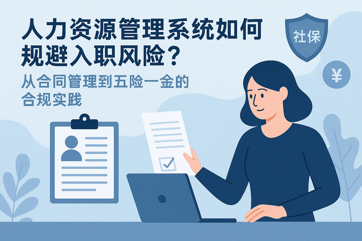 人力资源管理系统如何规避入职风险？从合同管理到五险一金的合规实践