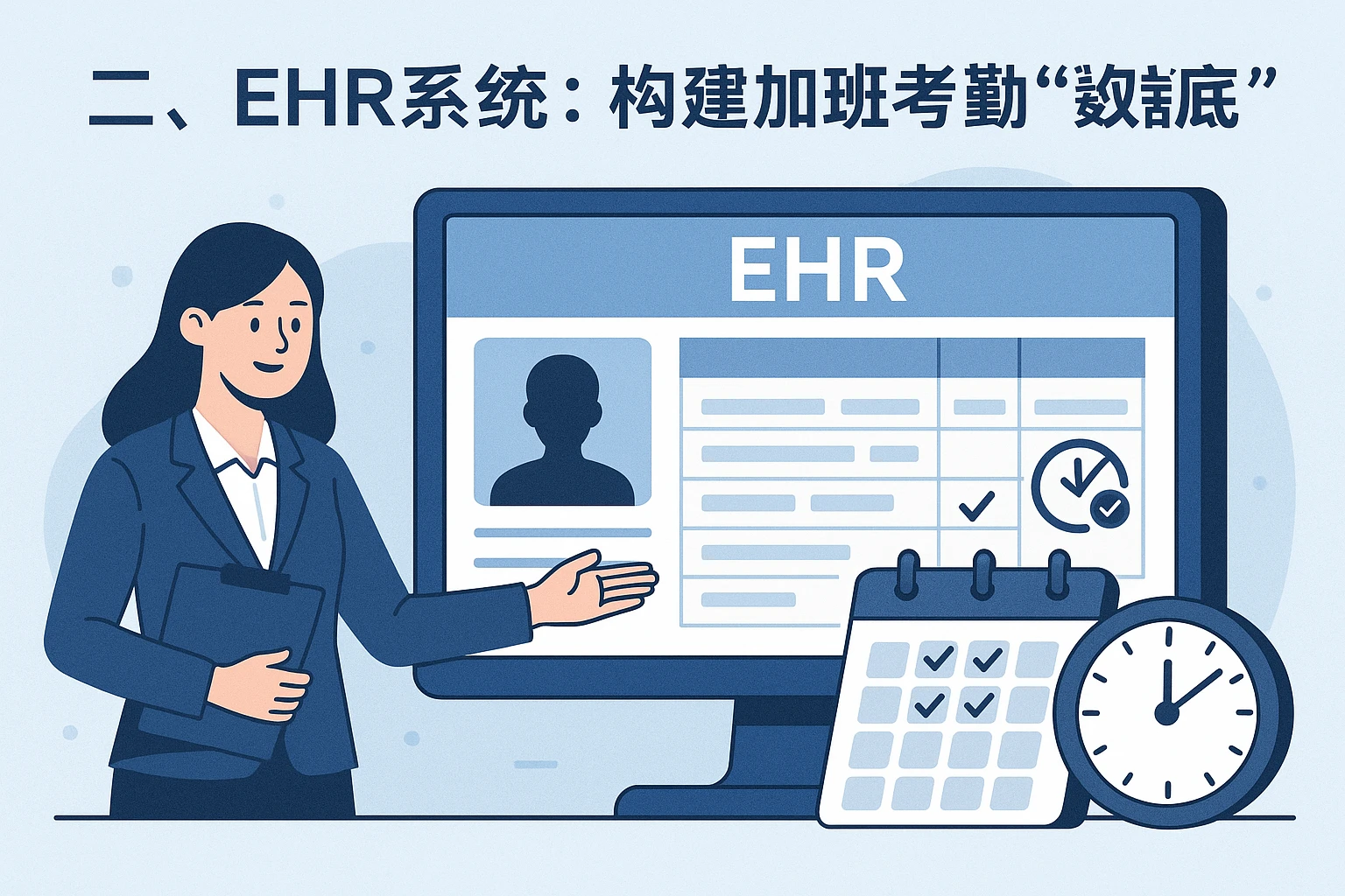 二、EHR系统：构建加班考勤的“数据底座”