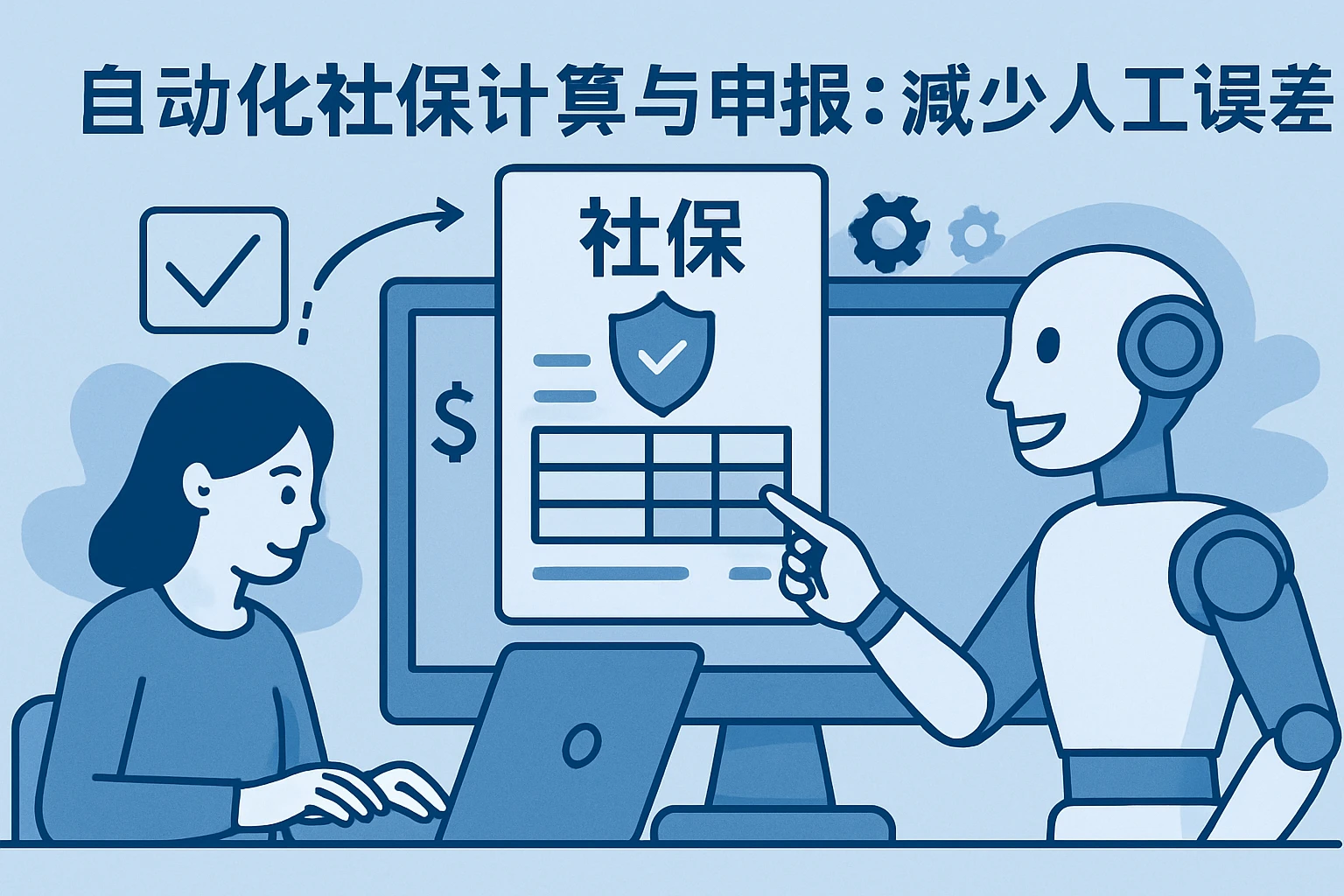 2. 自动化社保计算与申报：减少人工误差