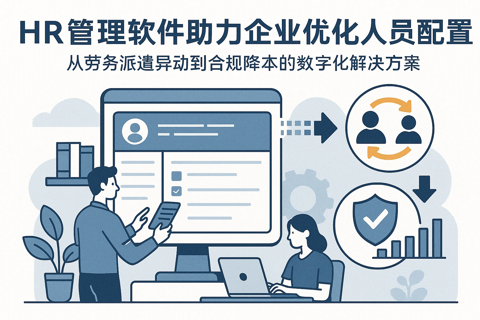 HR管理软件助力企业优化人员配置：从劳务派遣异动到合规降本的数字化解决方案