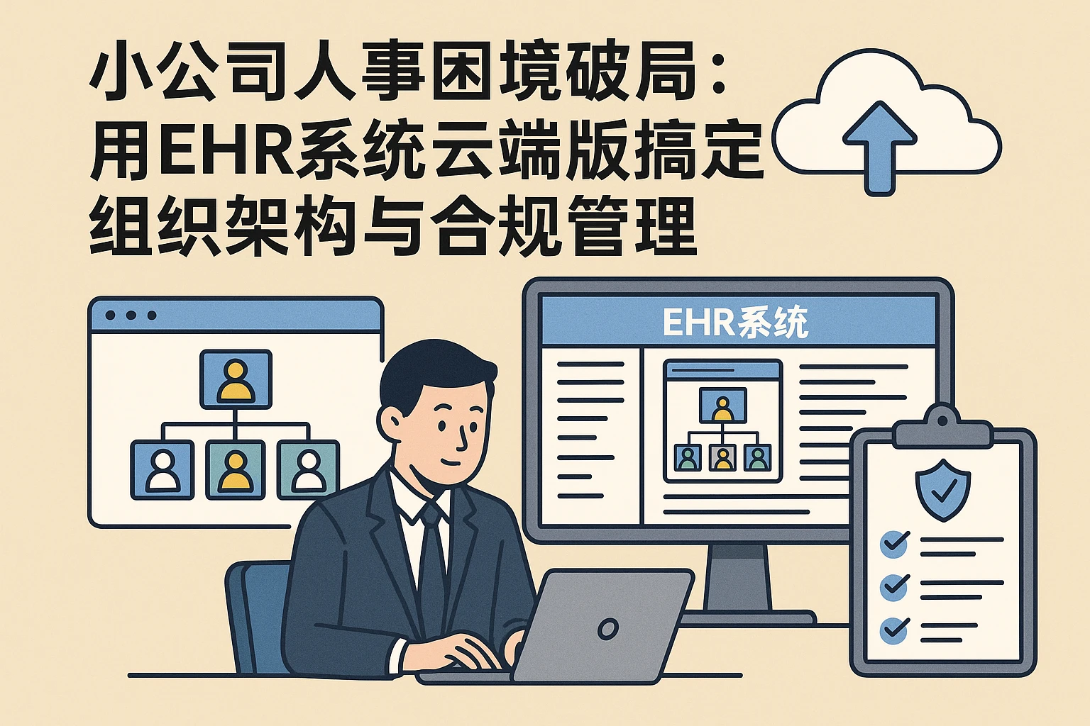 小公司人事困境破局：用EHR系统云端版搞定组织架构与合规管理