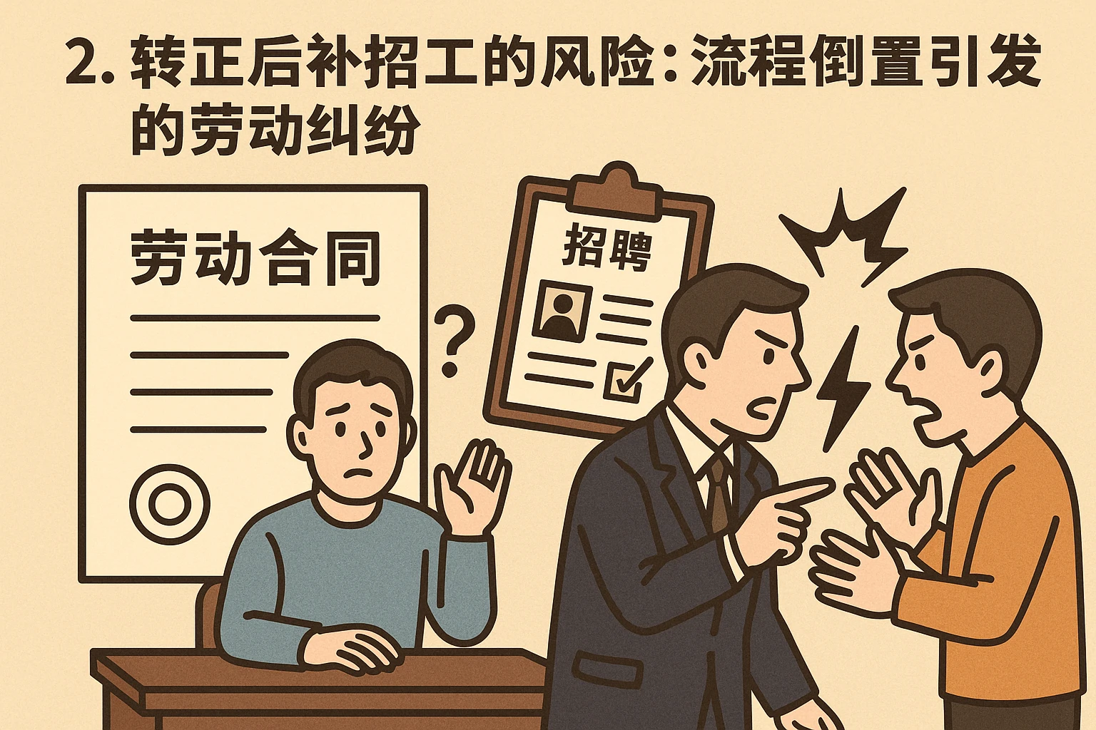 2. 转正后补招工的风险：流程倒置引发的劳动纠纷