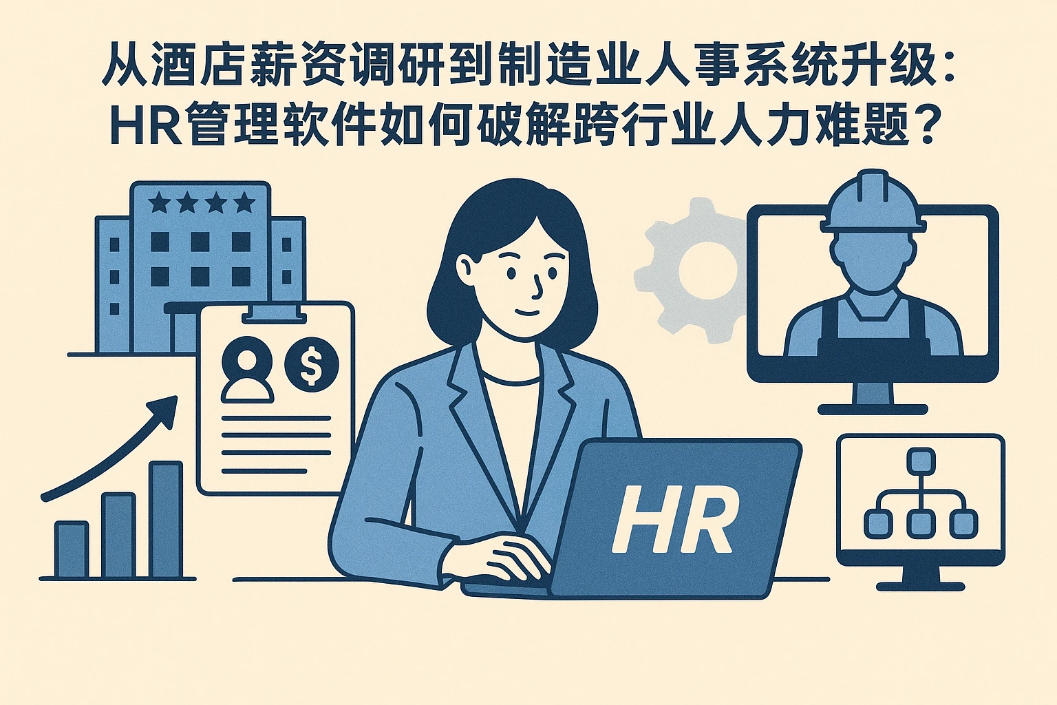 从酒店薪资调研到制造业人事系统升级：HR管理软件如何破解跨行业人力难题？