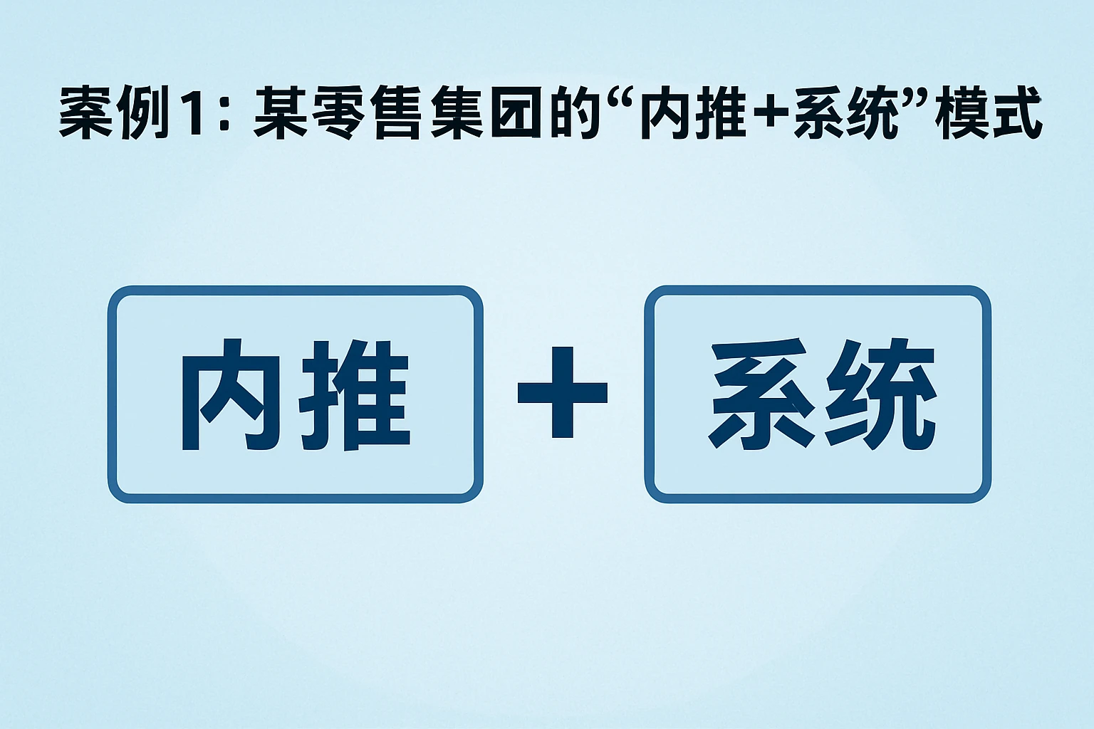 案例1：某零售集团的“内推+系统”模式
