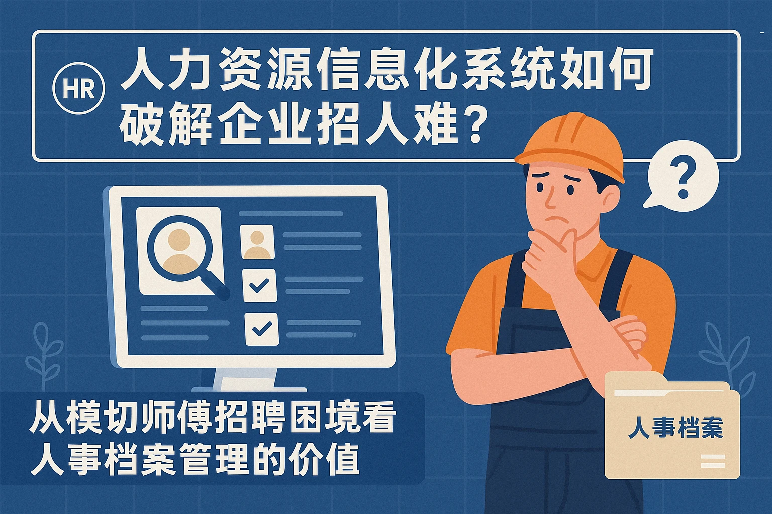 人力资源信息化系统如何破解企业招人难？从模切师傅招聘困境看人事档案管理的价值