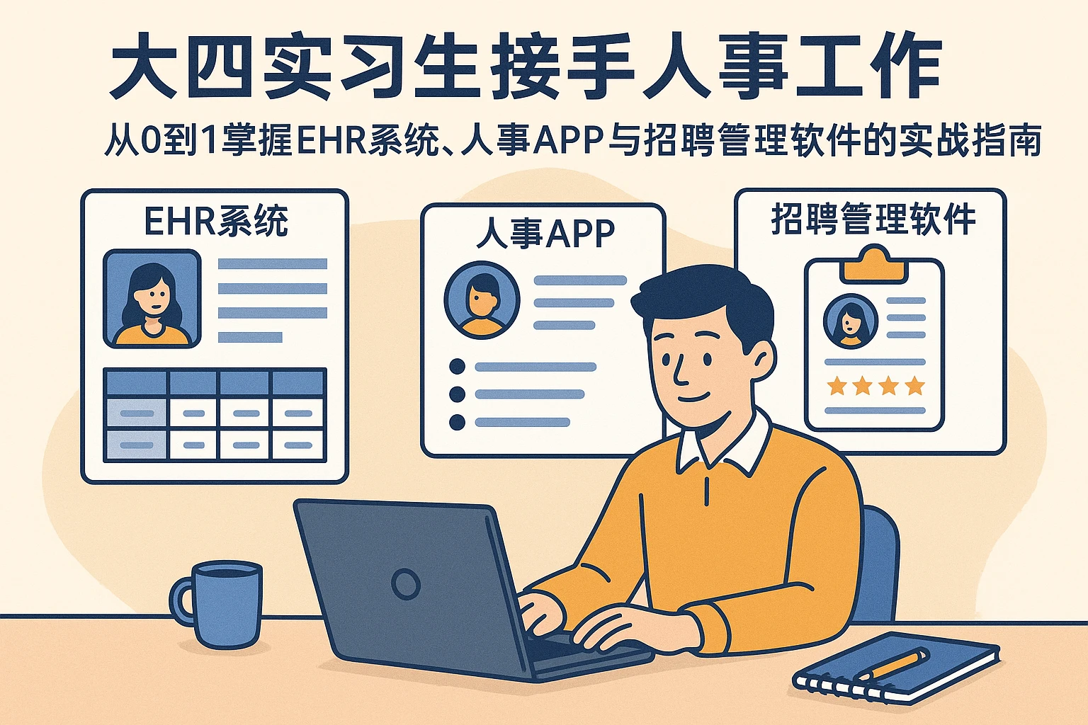 大四实习生接手人事工作：从0到1掌握EHR系统、人事APP与招聘管理软件的实战指南