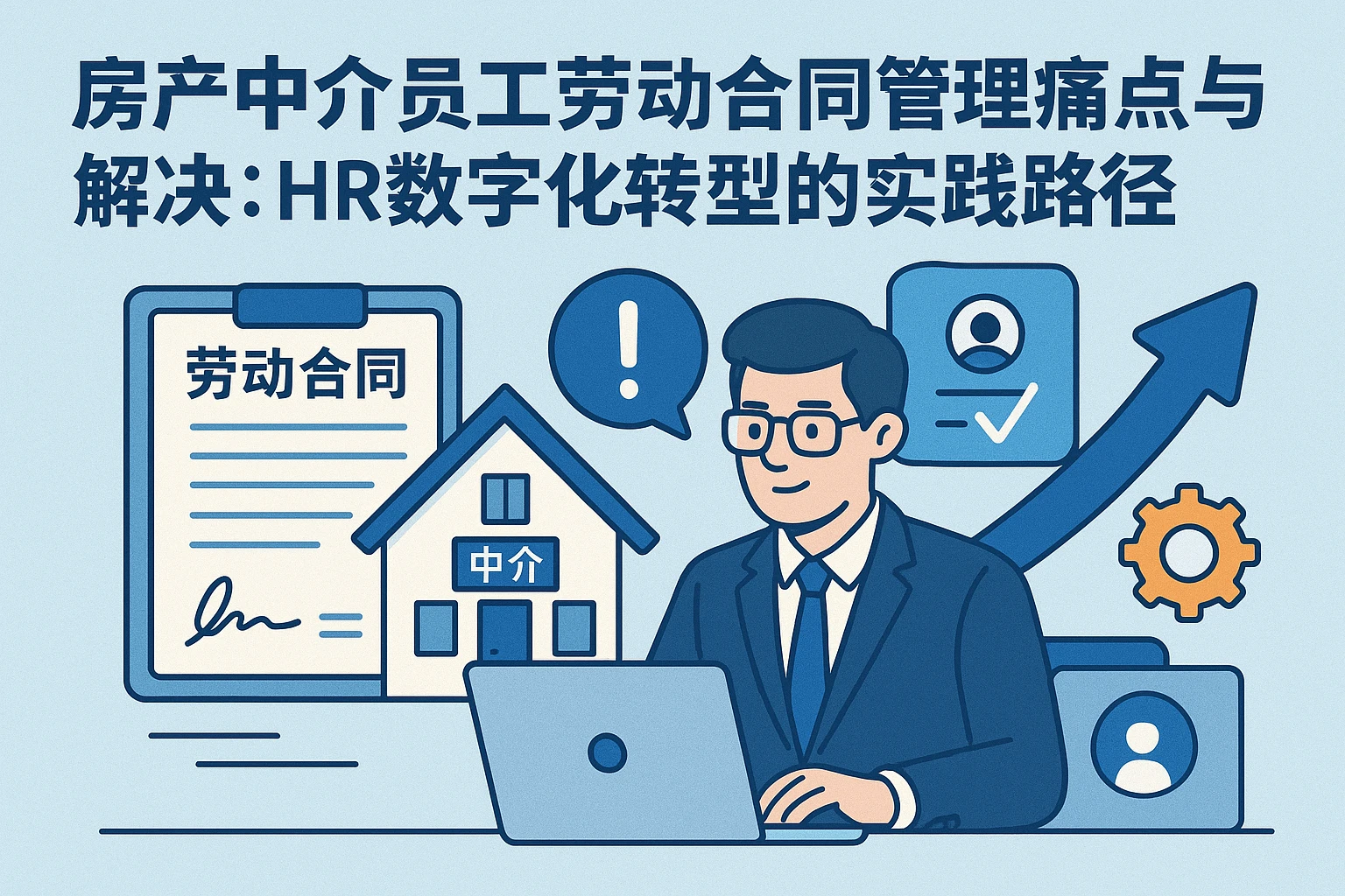 房产中介员工劳动合同管理痛点与解决：HR数字化转型的实践路径