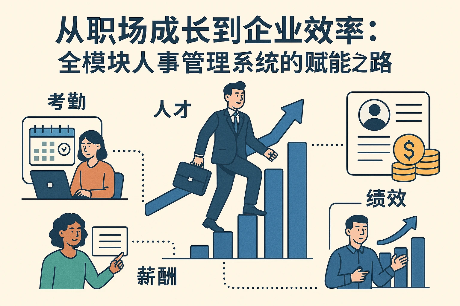 从职场成长到企业效率：全模块人事管理系统的赋能之路
