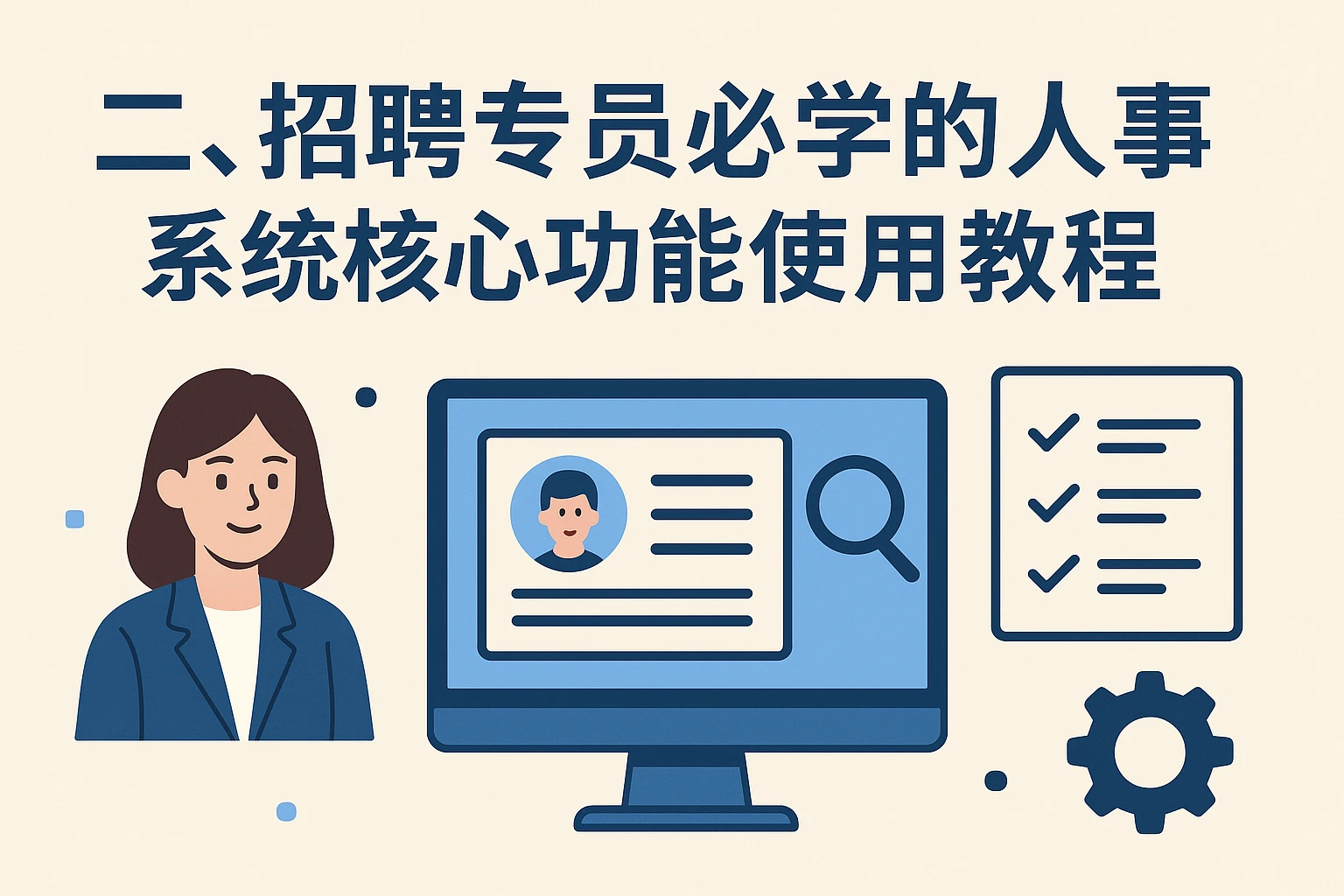 二、招聘专员必学的人事系统核心功能使用教程
