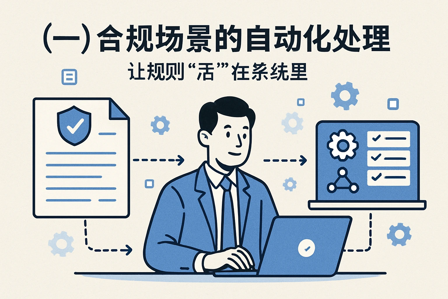 （一）合规场景的自动化处理：让规则“活”在系统里