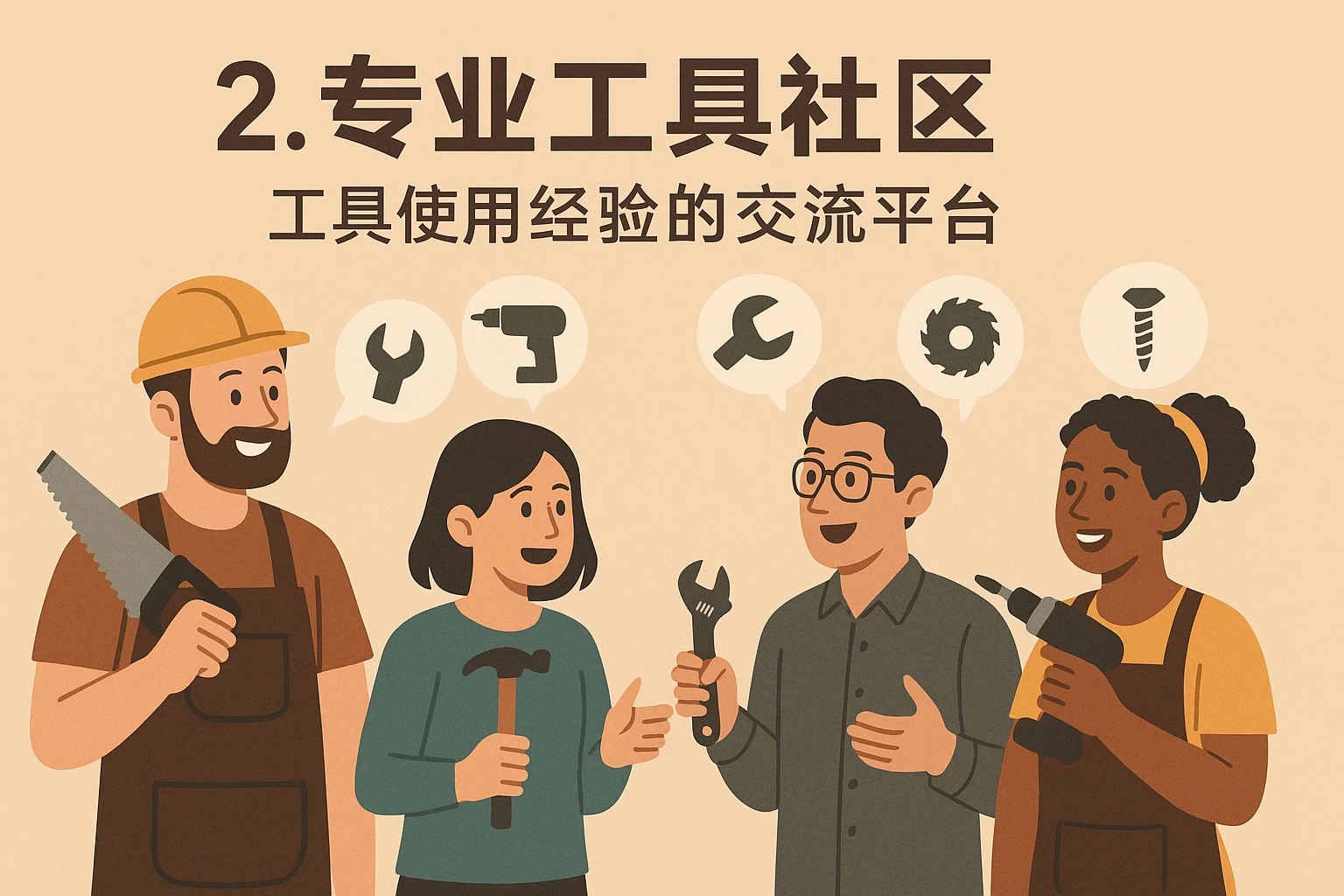 2. 专业工具社区：工具使用经验的交流平台