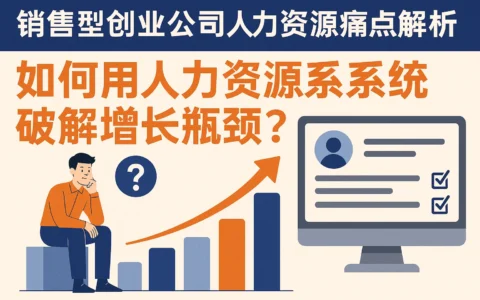 销售型创业公司人力资源痛点解析：如何用人力资源系统破解增长瓶颈？