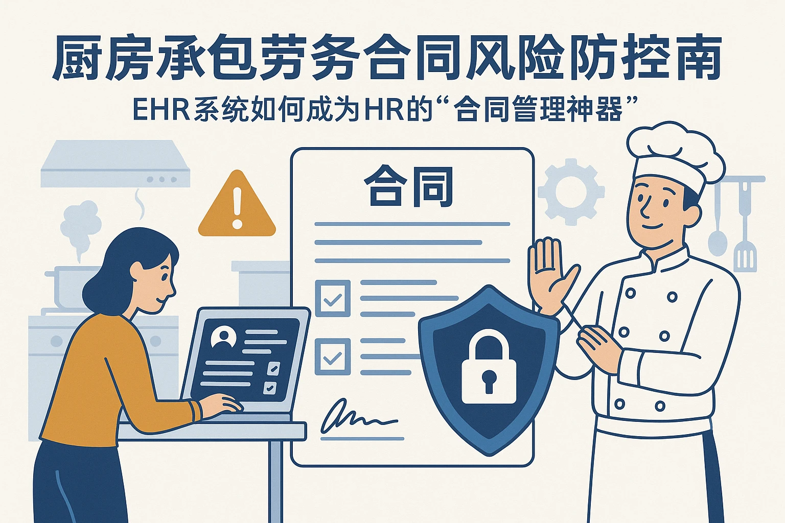 厨房承包劳务合同风险防控指南：EHR系统如何成为HR的“合同管理神器”