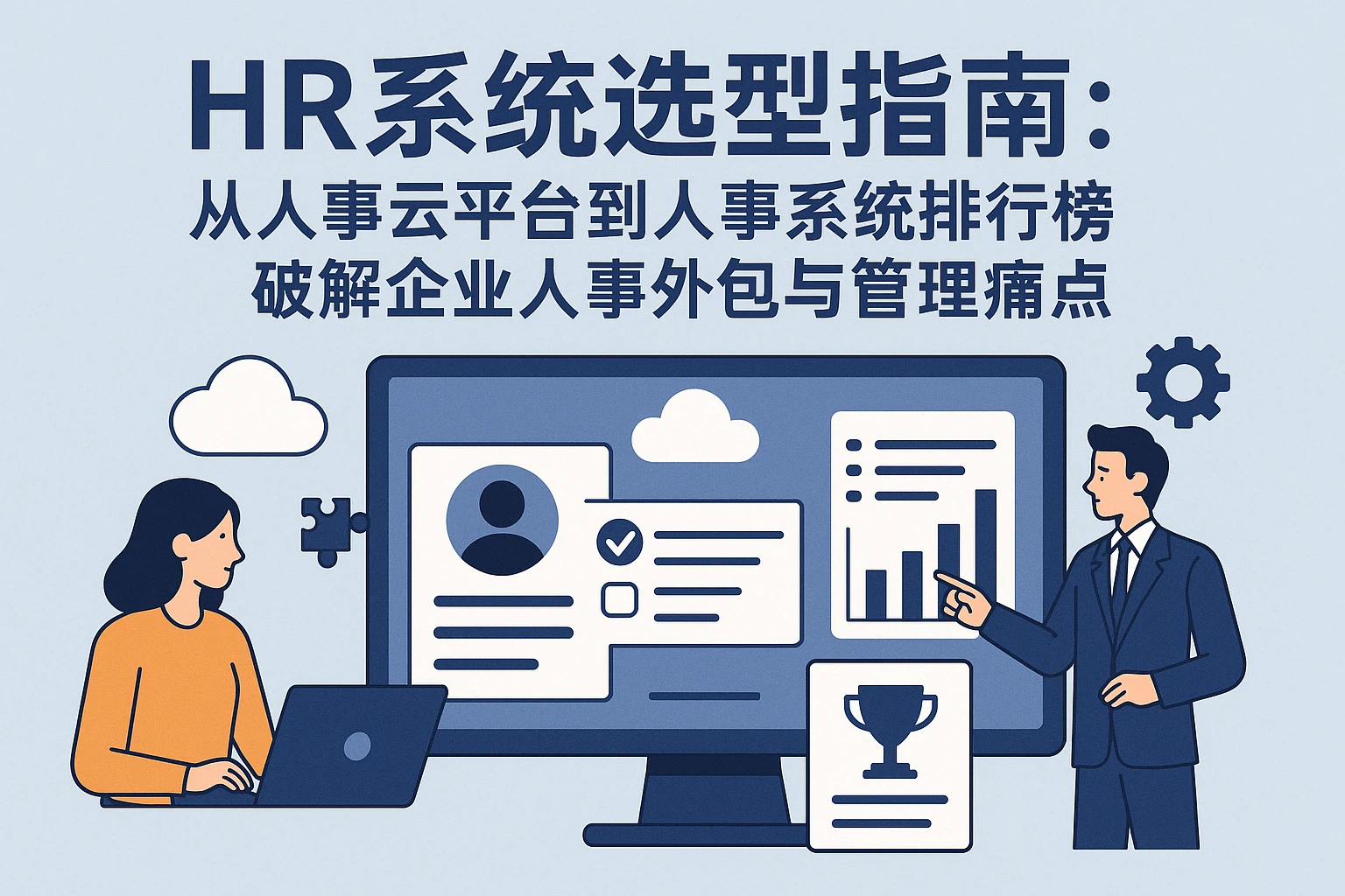 HR系统选型指南：从人事云平台到人事系统排行榜，破解企业人事外包与管理痛点