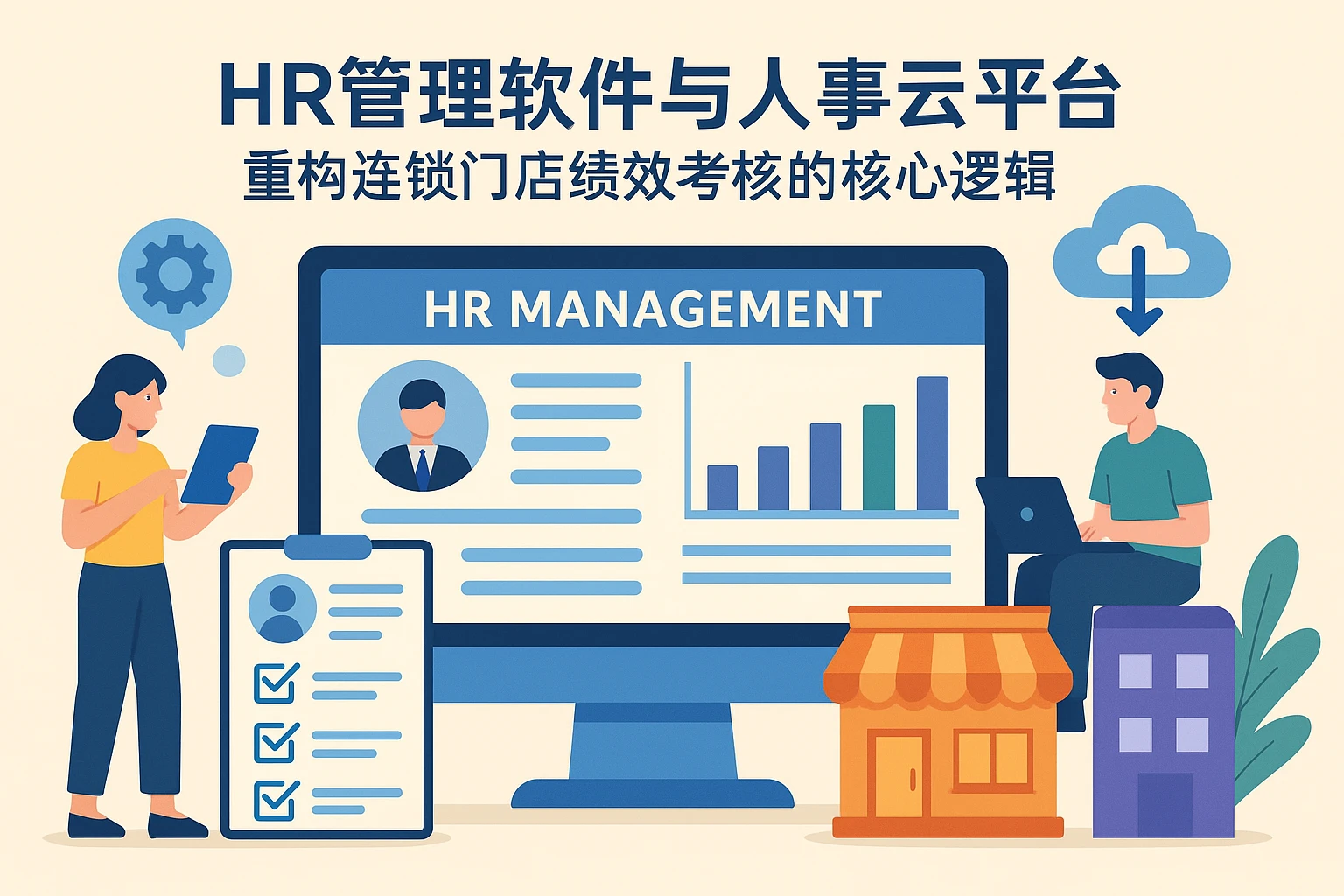 HR管理软件与人事云平台：重构连锁门店绩效考核的核心逻辑