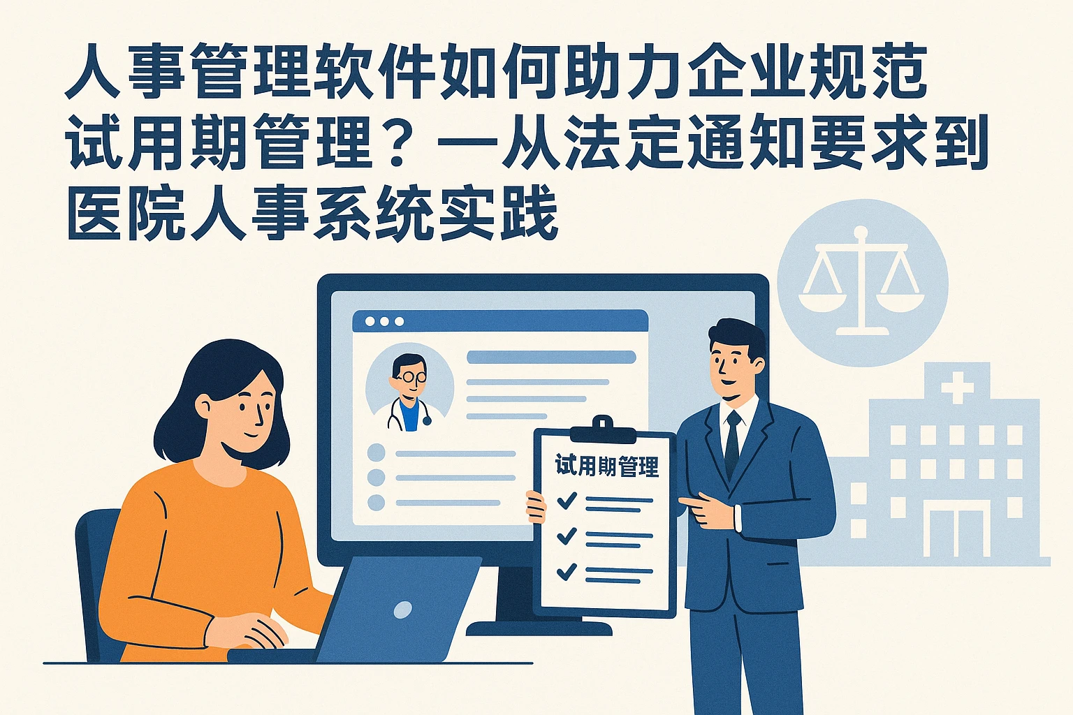 人事管理软件如何助力企业规范试用期管理？——从法定通知要求到医院人事系统实践