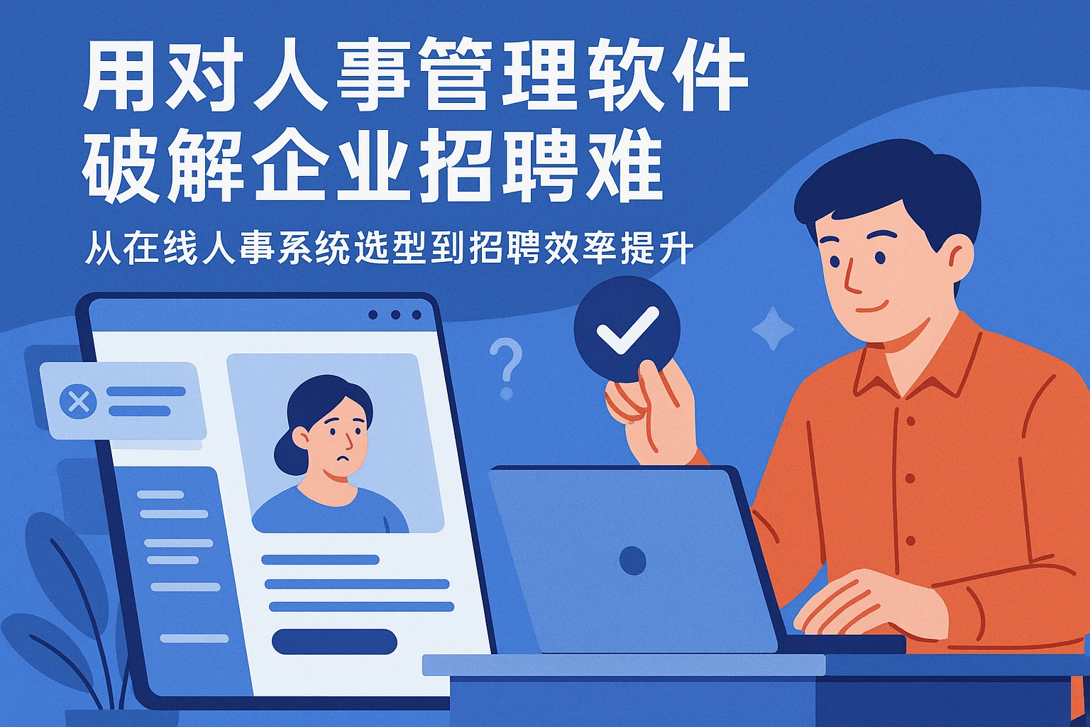 用对人事管理软件，破解企业招聘难——从在线人事系统选型到招聘效率提升