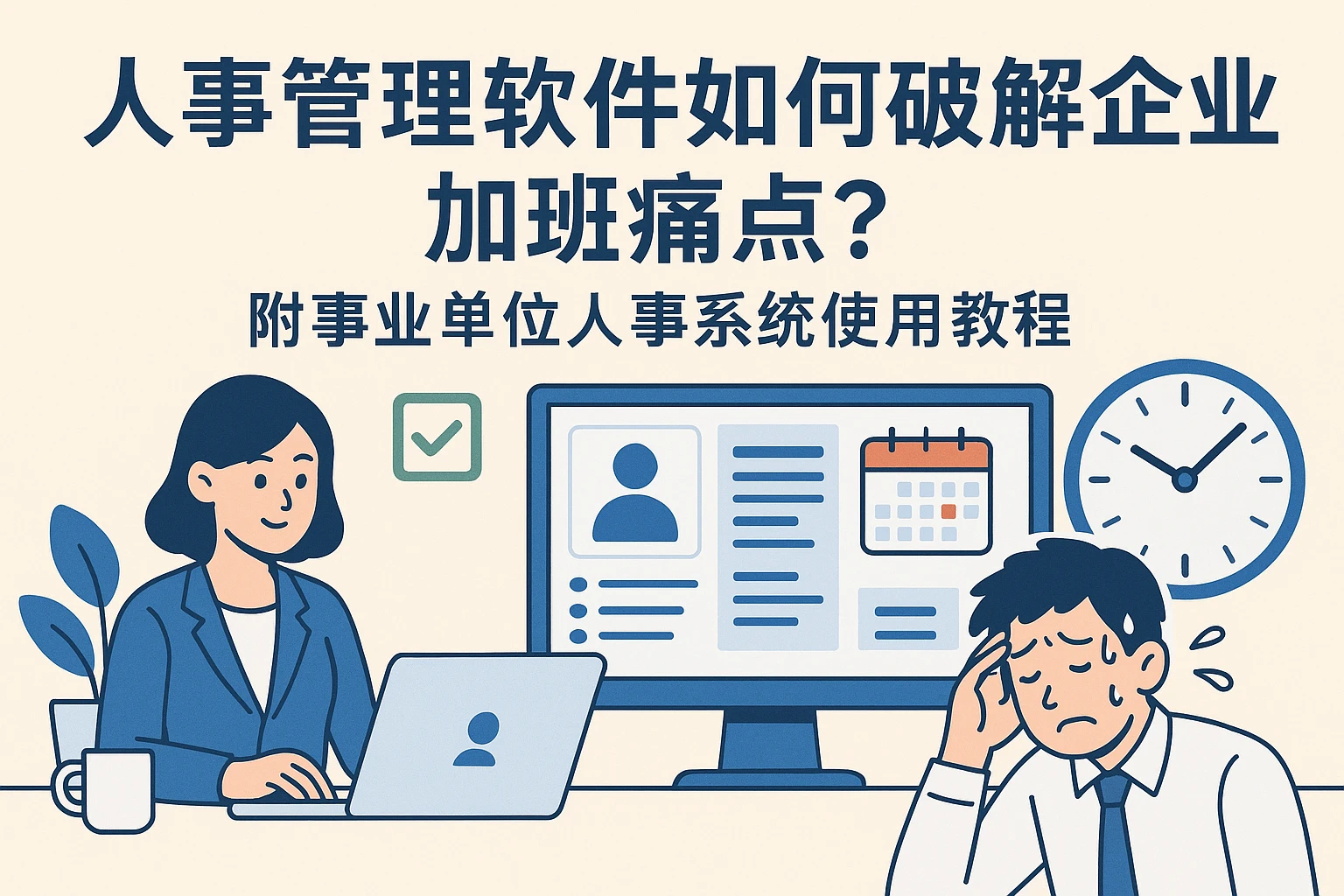 人事管理软件如何破解企业加班痛点？附事业单位人事系统使用教程