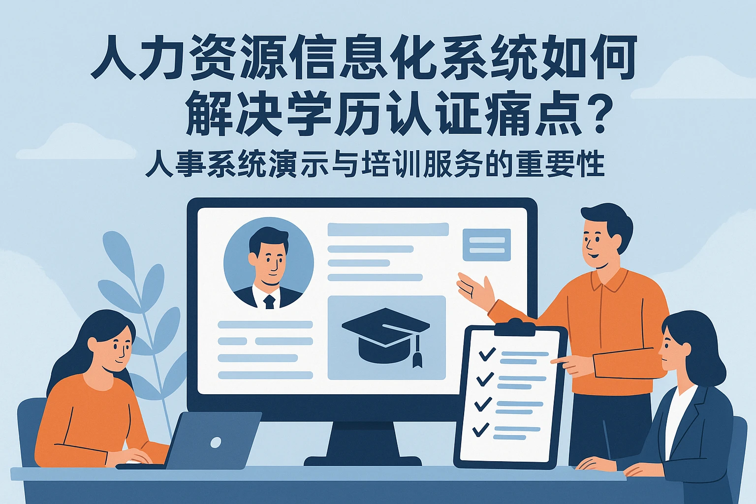 人力资源信息化系统如何解决学历认定痛点？人事系统演示与培训服务的重要性