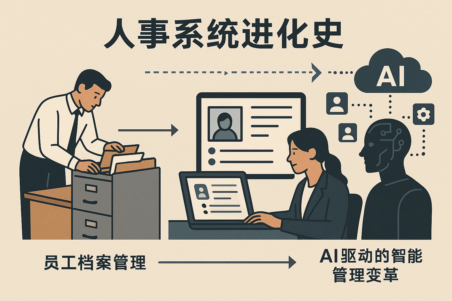 人事系统进化史：从员工档案管理到AI驱动的智能管理变革