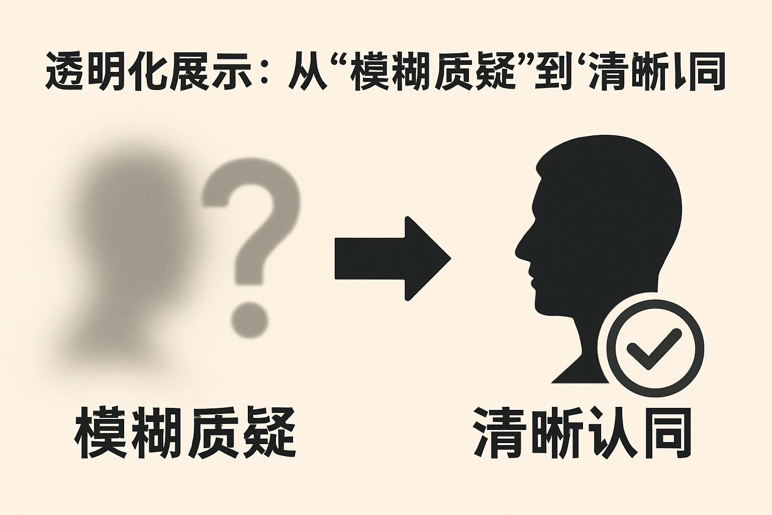 2. 透明化展示：从“模糊质疑”到“清晰认同”
