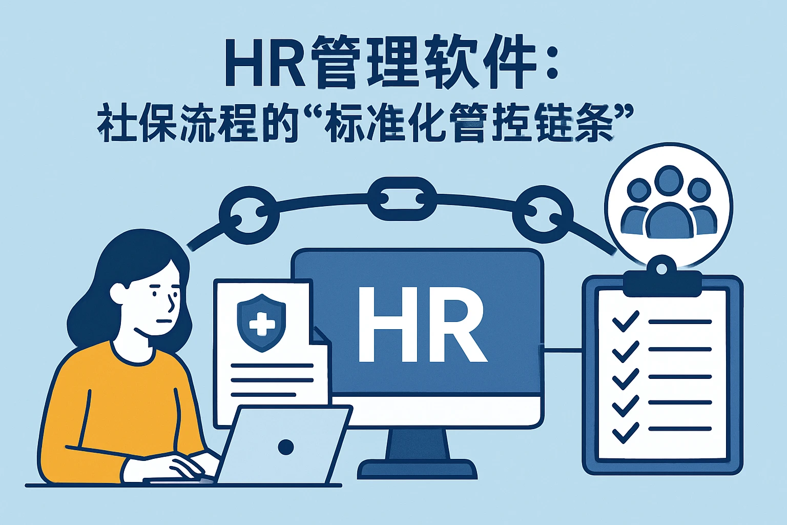 2. HR管理软件：社保流程的“标准化管控链条”