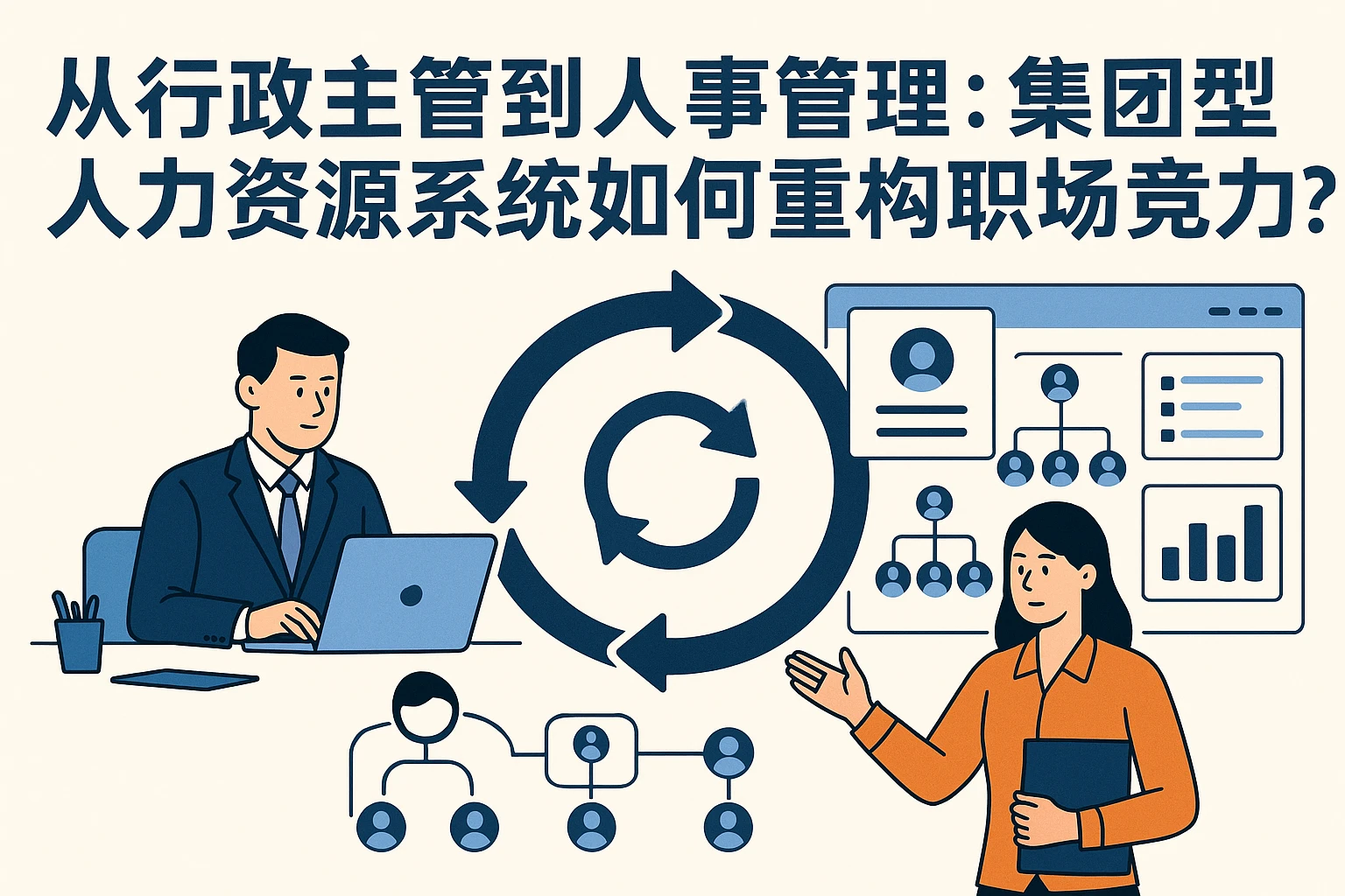 从行政主管到人事管理：集团型人力资源系统如何重构职场竞争力？