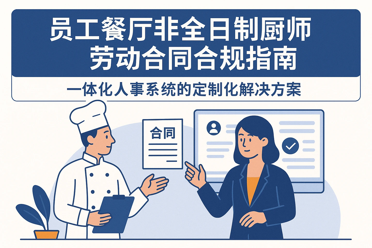 员工餐厅非全日制厨师劳动合同合规指南——一体化人事系统的定制化解决方案