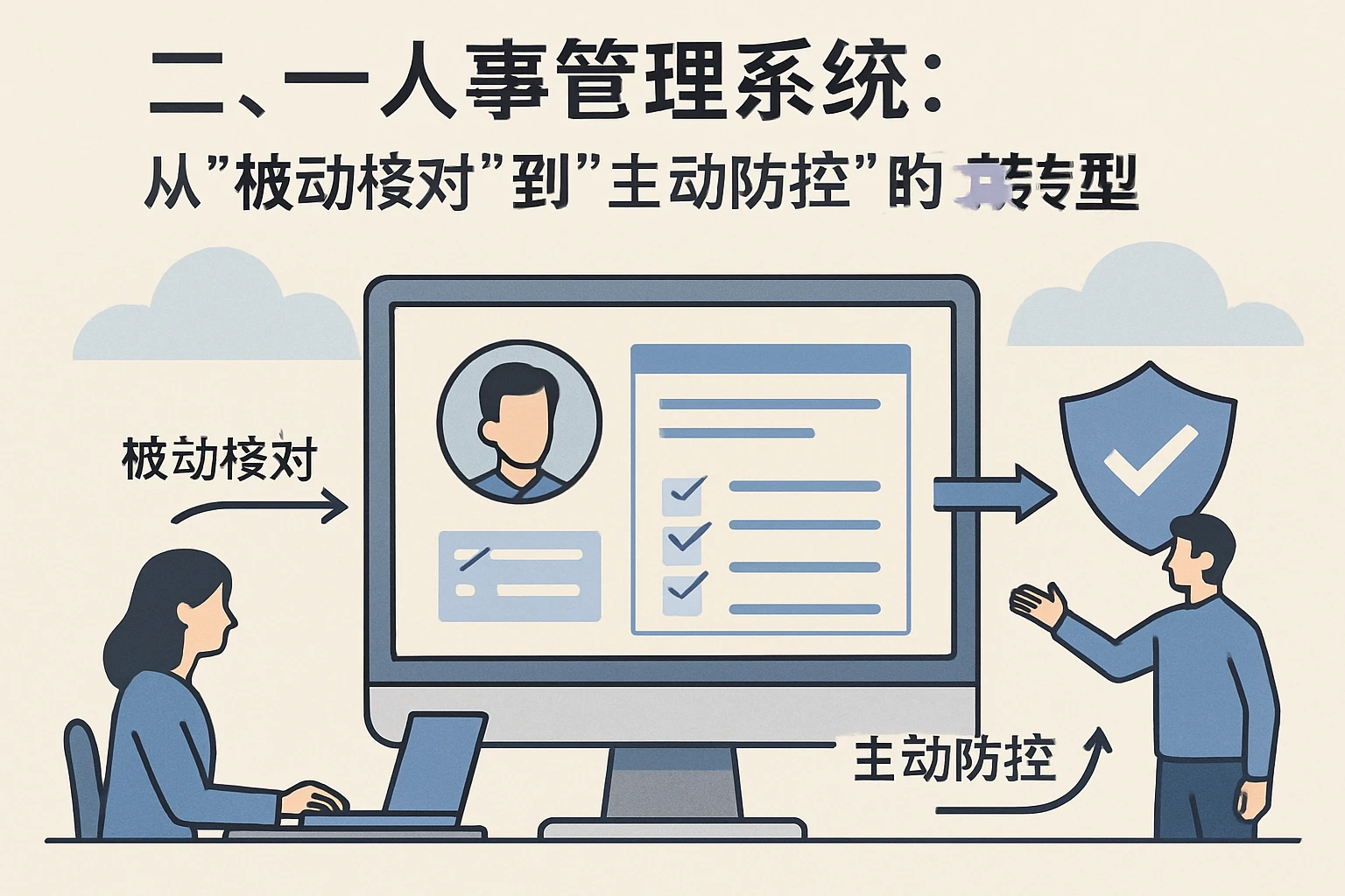 二、人事管理系统：从“被动核对”到“主动防控”的转型