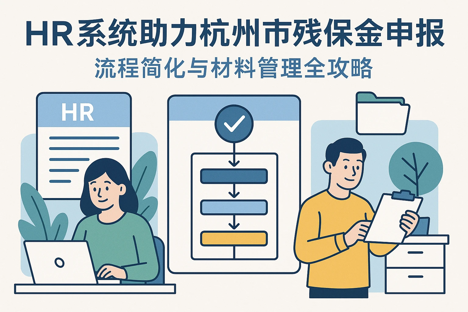 HR系统助力杭州市残保金申报：流程简化与材料管理全攻略