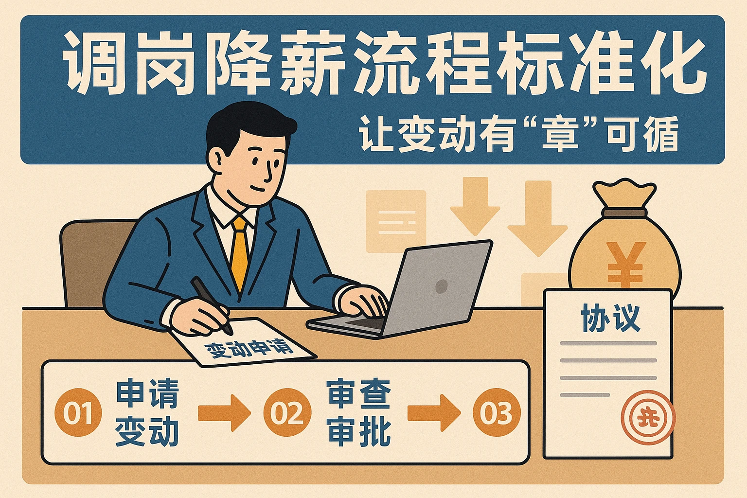 2. 调岗降薪流程标准化：让变动有“章”可循