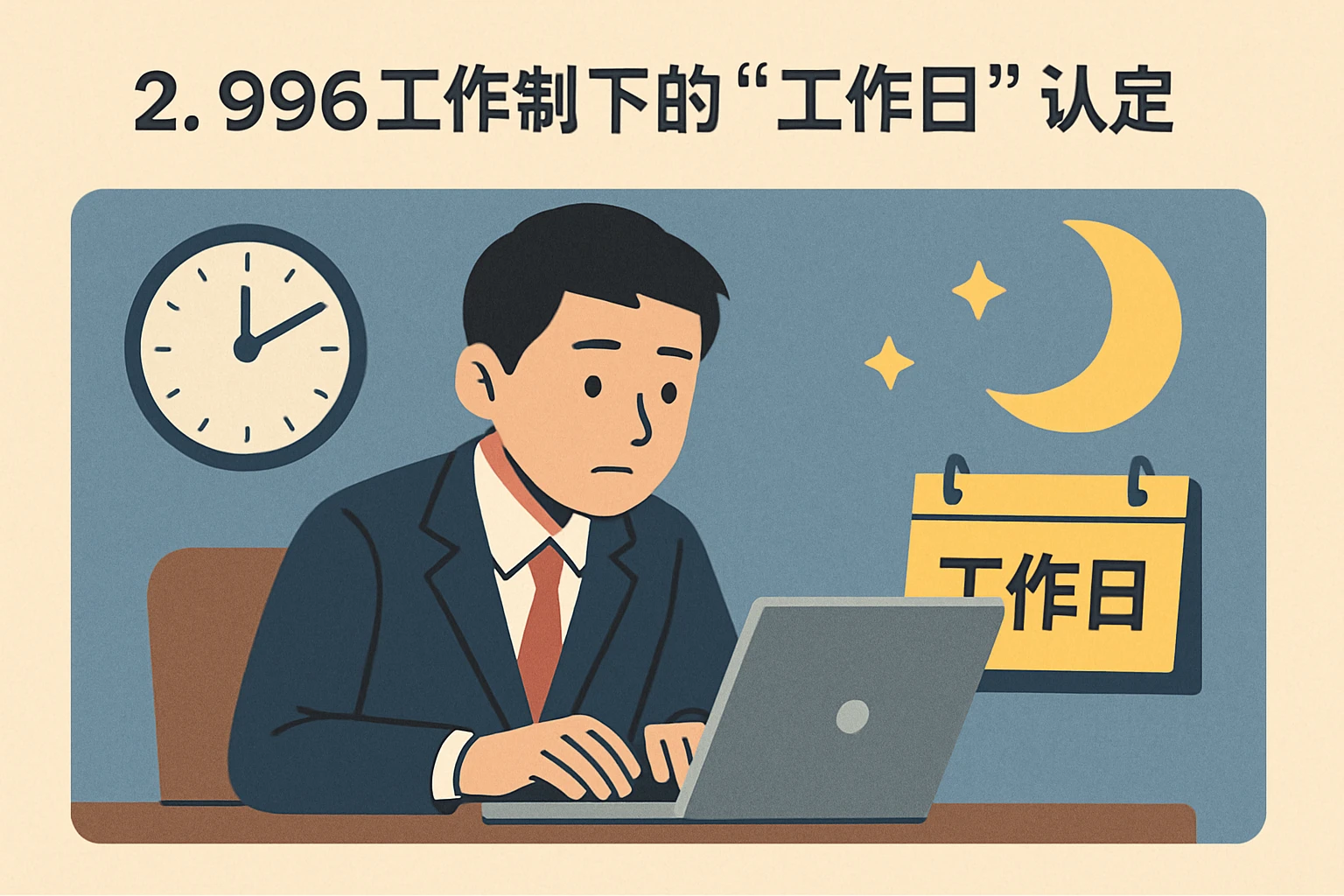 2. 996工作制下的“工作日”认定