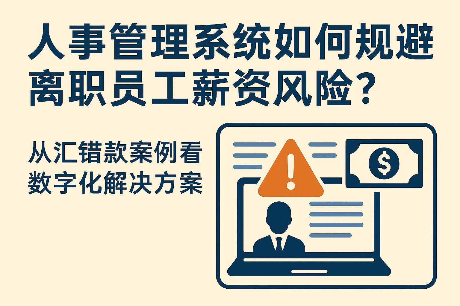 人事管理系统如何规避离职员工薪资风险？从汇错款案例看数字化解决方案