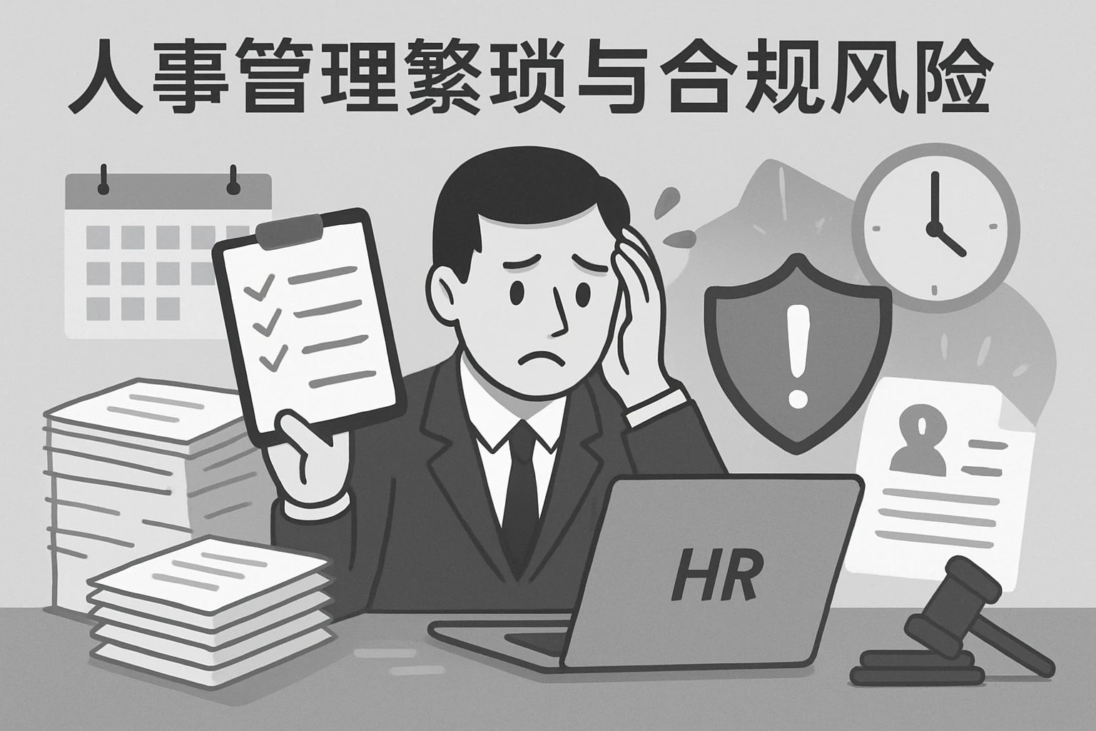 2. 人事管理繁琐与合规风险