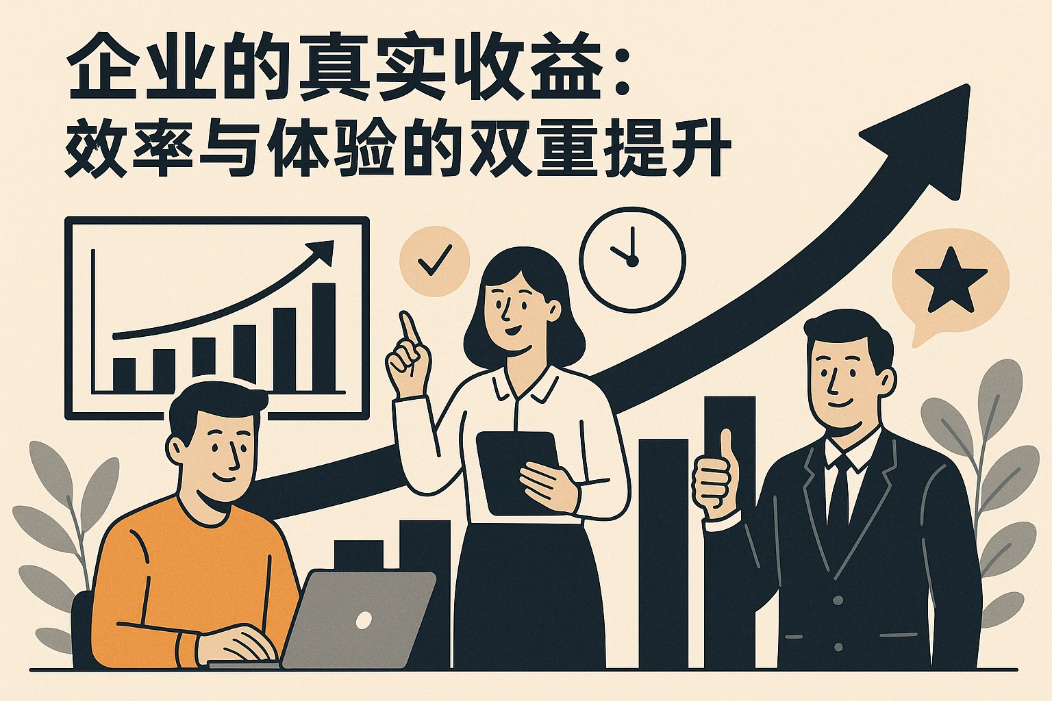 2. 企业的真实收益：效率与体验的双重提升