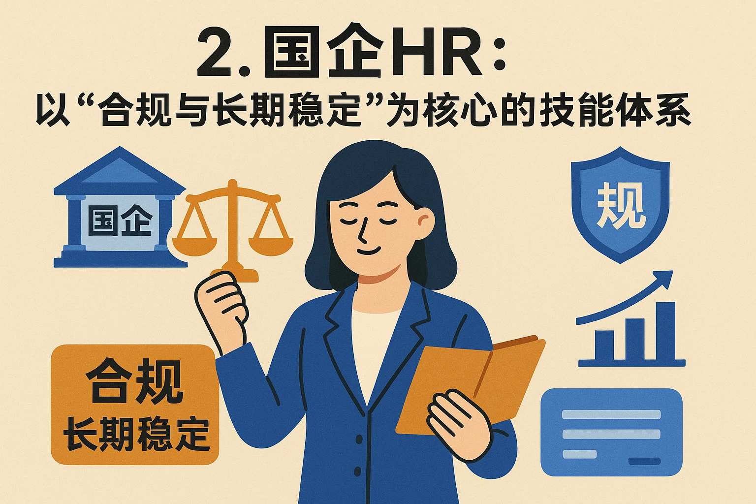 2. 国企HR：以“合规与长期稳定”为核心的技能体系