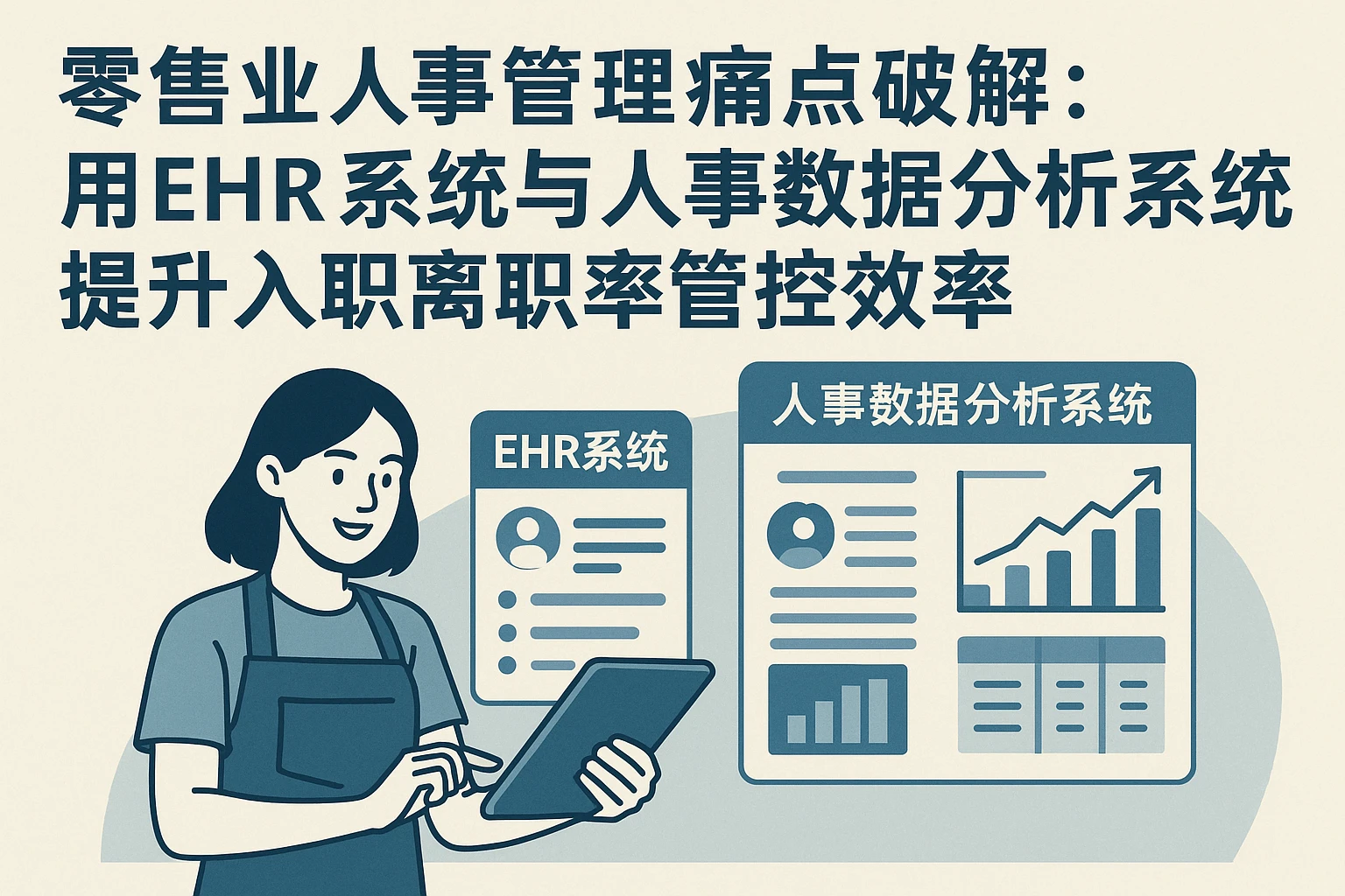 零售业人事管理痛点破解：用EHR系统与人事数据分析系统提升入职离职率管控效率