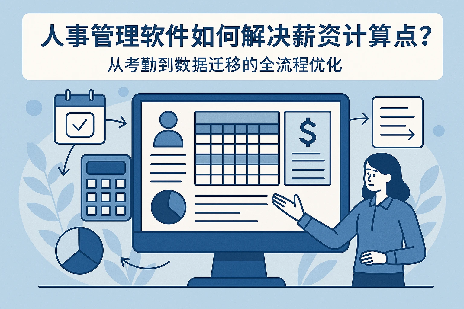 人事管理软件如何解决薪资计算痛点？从考勤到数据迁移的全流程优化