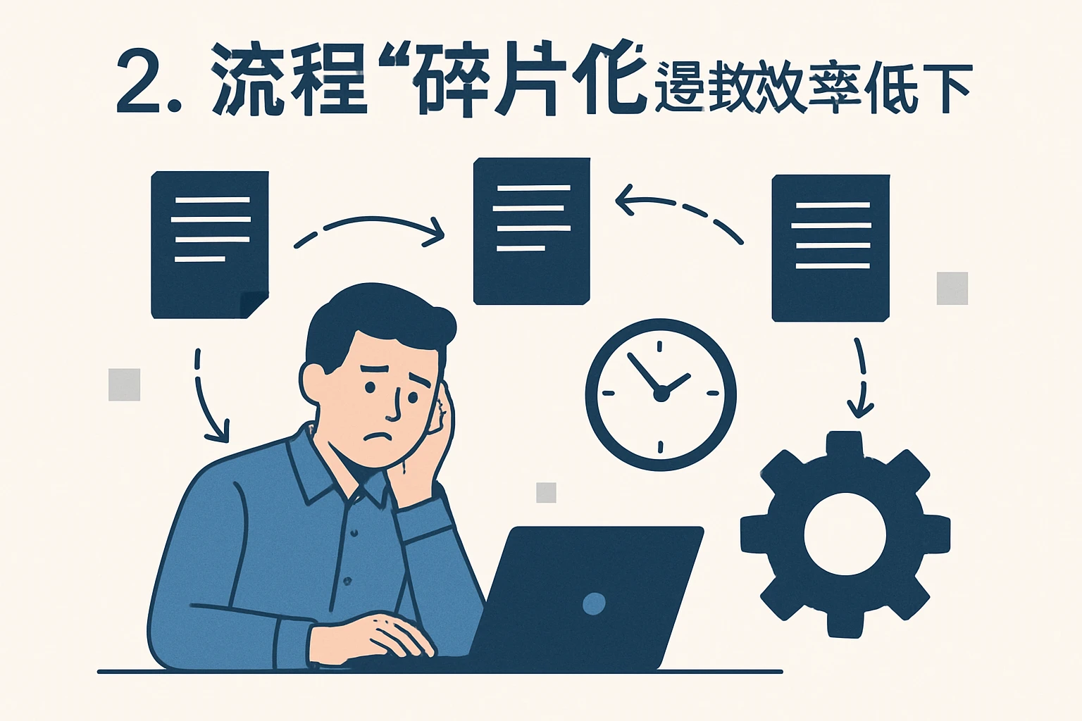 2. 流程“碎片化”导致效率低下
