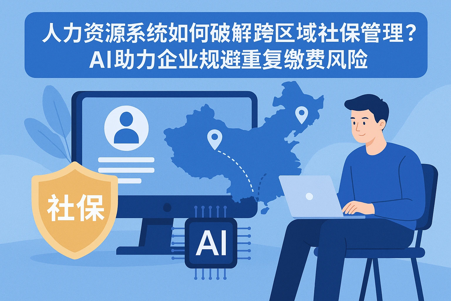 人力资源系统如何破解跨区域社保管理难题？AI助力企业规避重复缴费风险