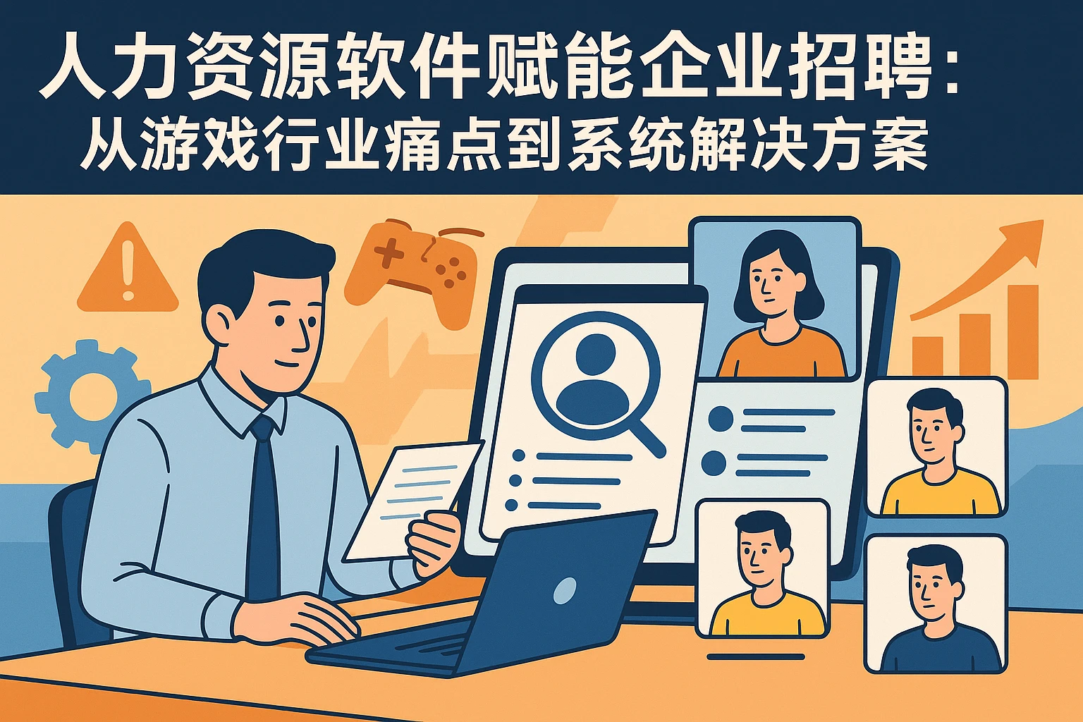 人力资源软件赋能企业招聘：从游戏行业痛点到系统解决方案