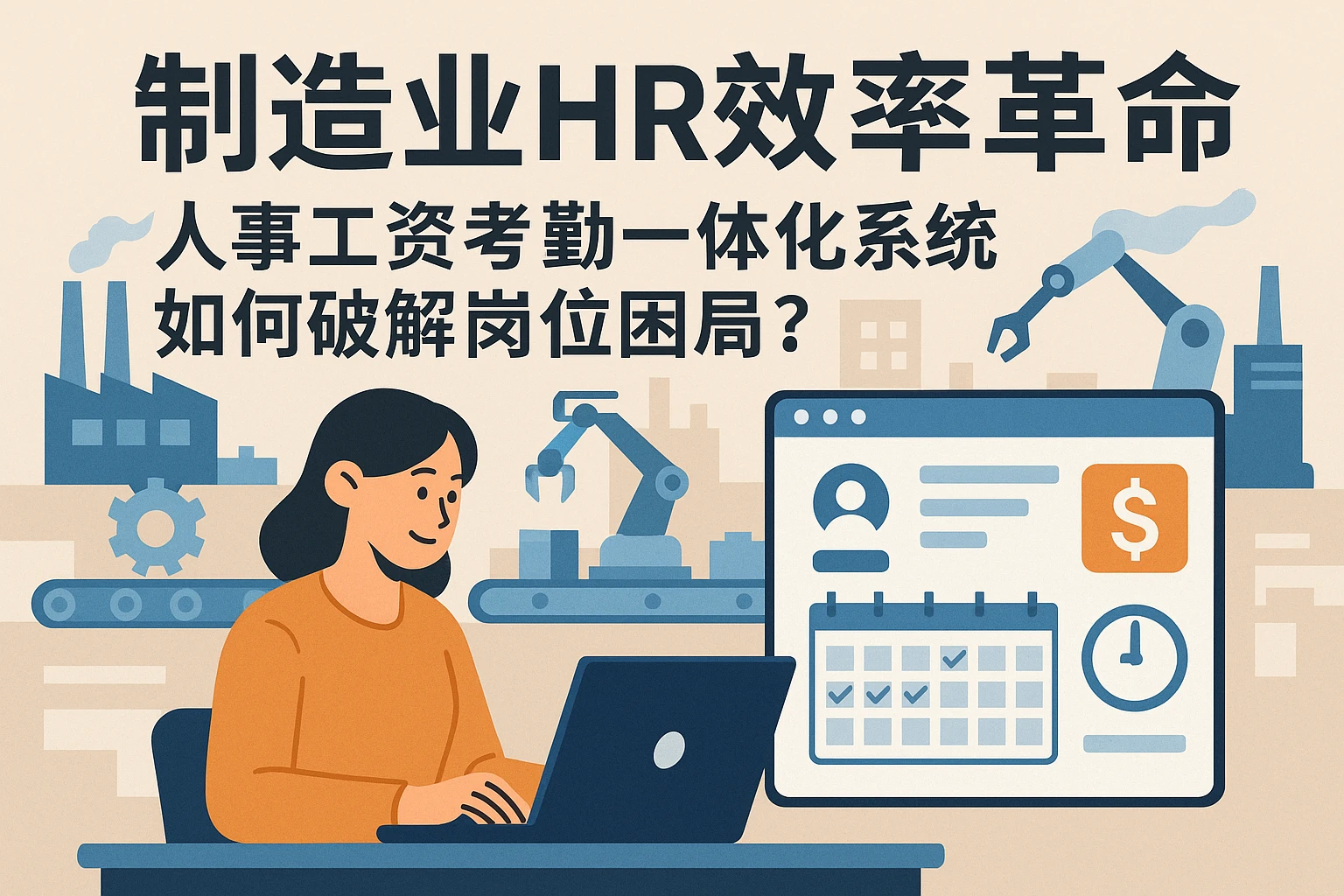 制造业HR效率革命：人事工资考勤一体化系统如何破解岗位困局？