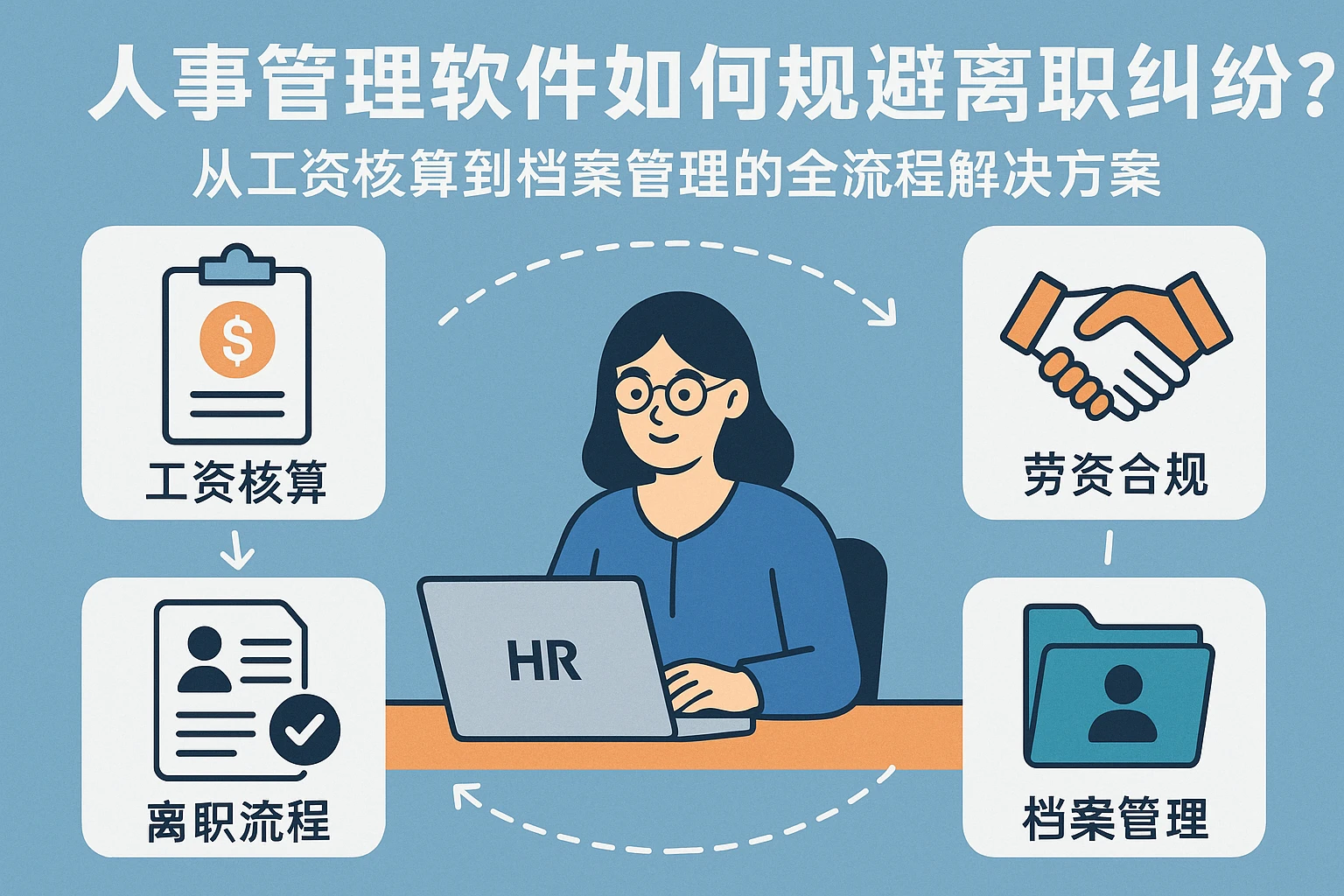 人事管理软件如何规避离职纠纷？从工资核算到档案管理的全流程解决方案