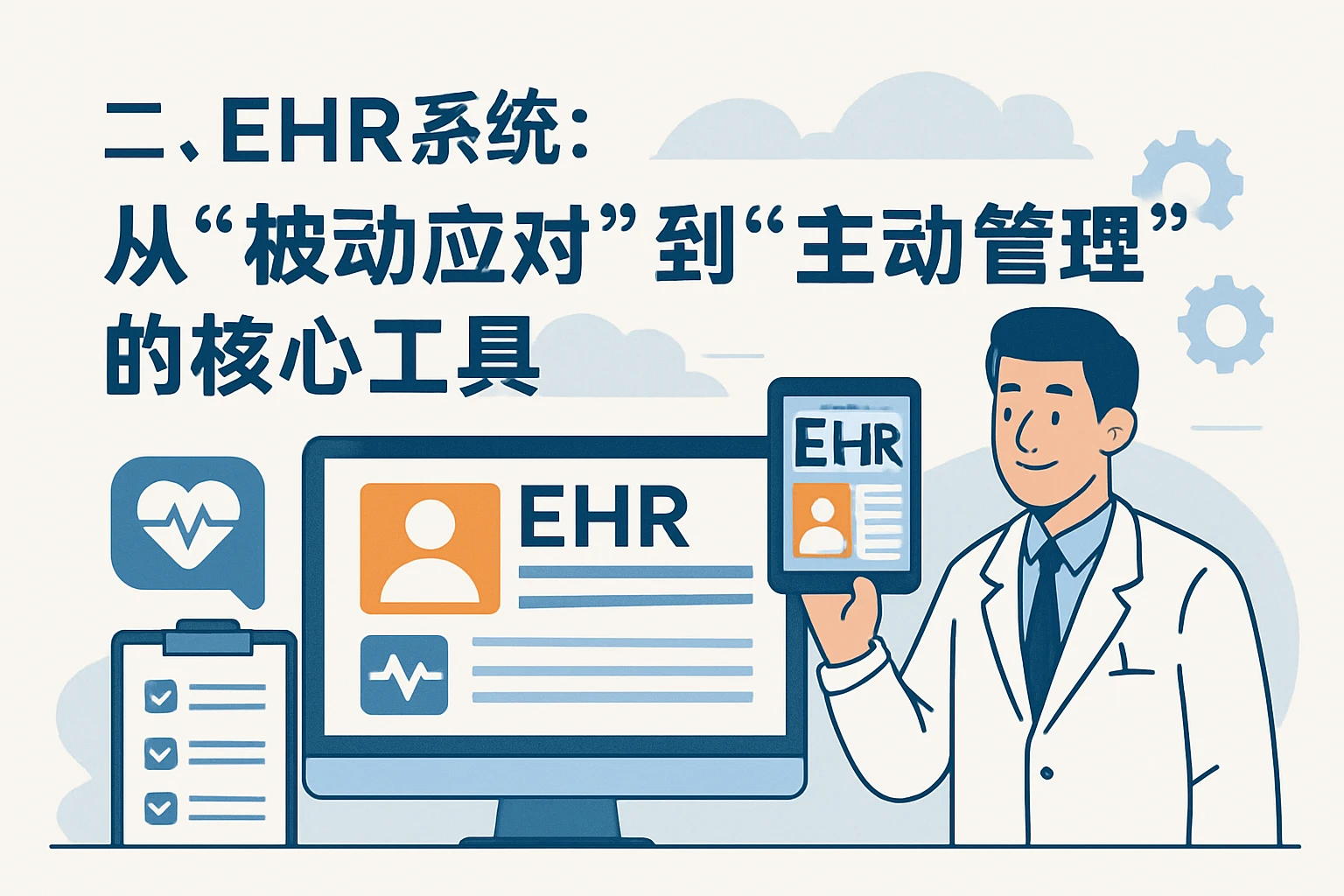 二、EHR系统：从“被动应对”到“主动管理”的核心工具